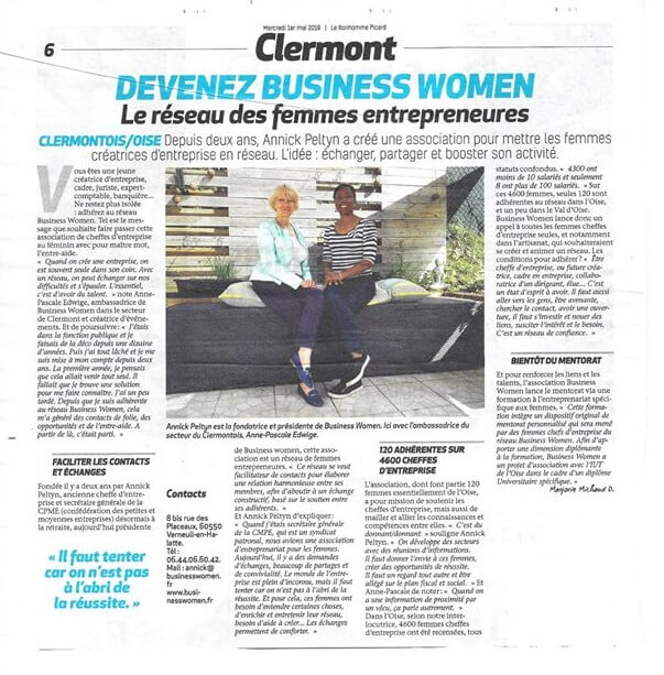Réseau de femmes chefs d'entreprise à Clermont de l'Oise